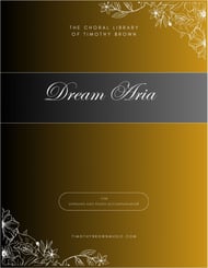 Dream Aria Unison choral sheet music cover Thumbnail